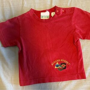 Vintage Sesame Street Red Short Sleeve Tee